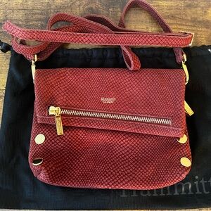 Hammitt VIP Small Henna Snake Convertible Crossbody Clutch